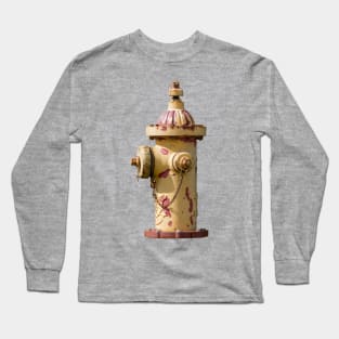 Peeling Yellow Fire Hydrant Long Sleeve T-Shirt